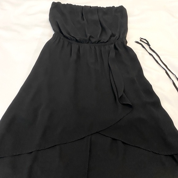 Express High Low Strapless Dress Black Small - Picture 15 of 15